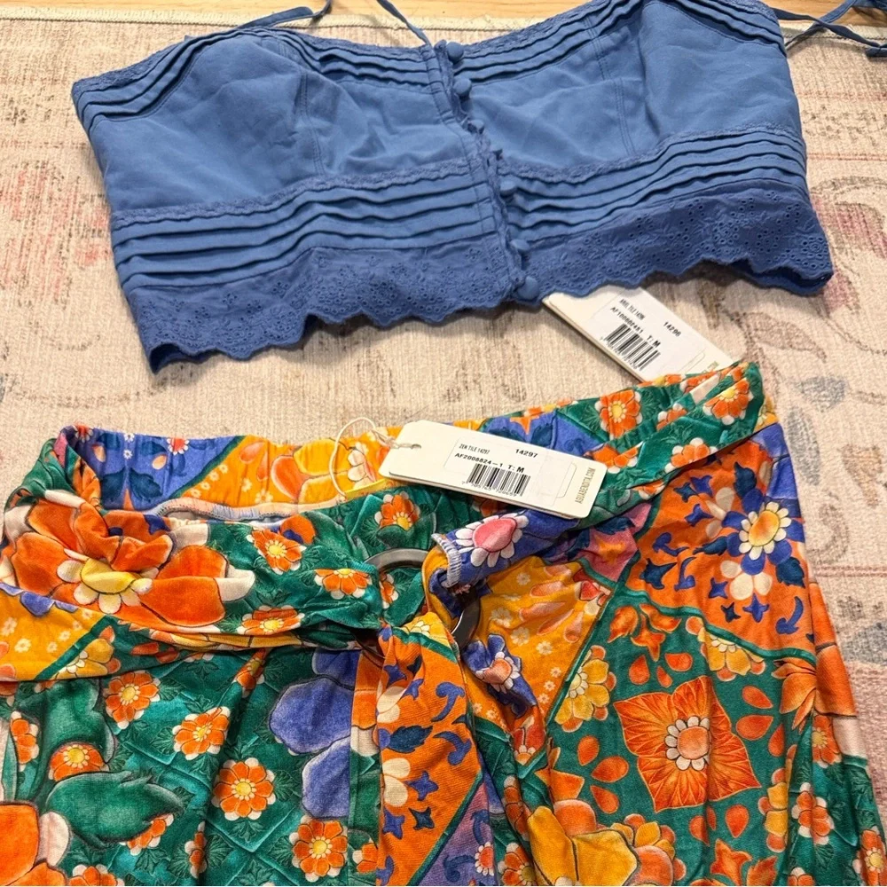 Agua Bendita Ariel Tile Top and Zen Tile Skirt